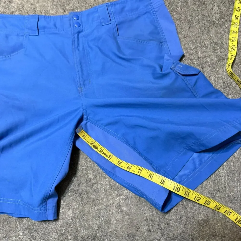 Columbia Mens Cargo Shorts Size 38 Blue Nylon Pfg Omni-Shield